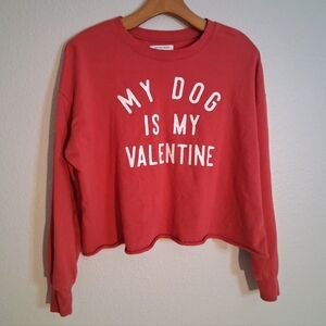 My Dog Is My Valentine Rex Sweater Small